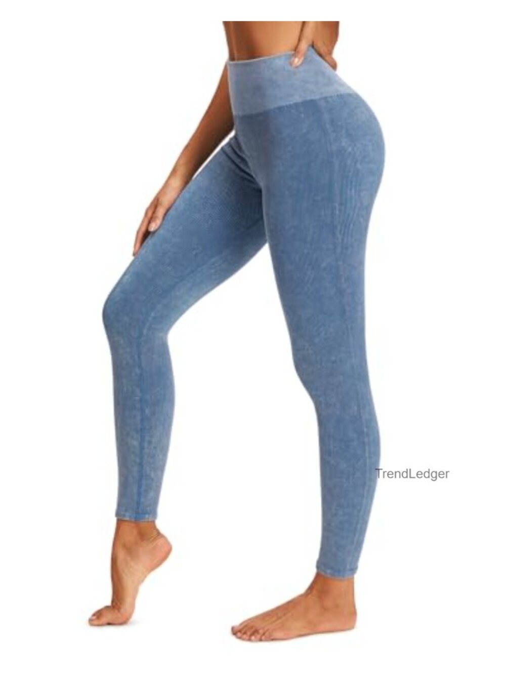 Ribbed Seamless High Waist Tummy Control Workout Leggings
